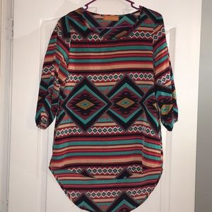 Ashley Hilton Aztec Top